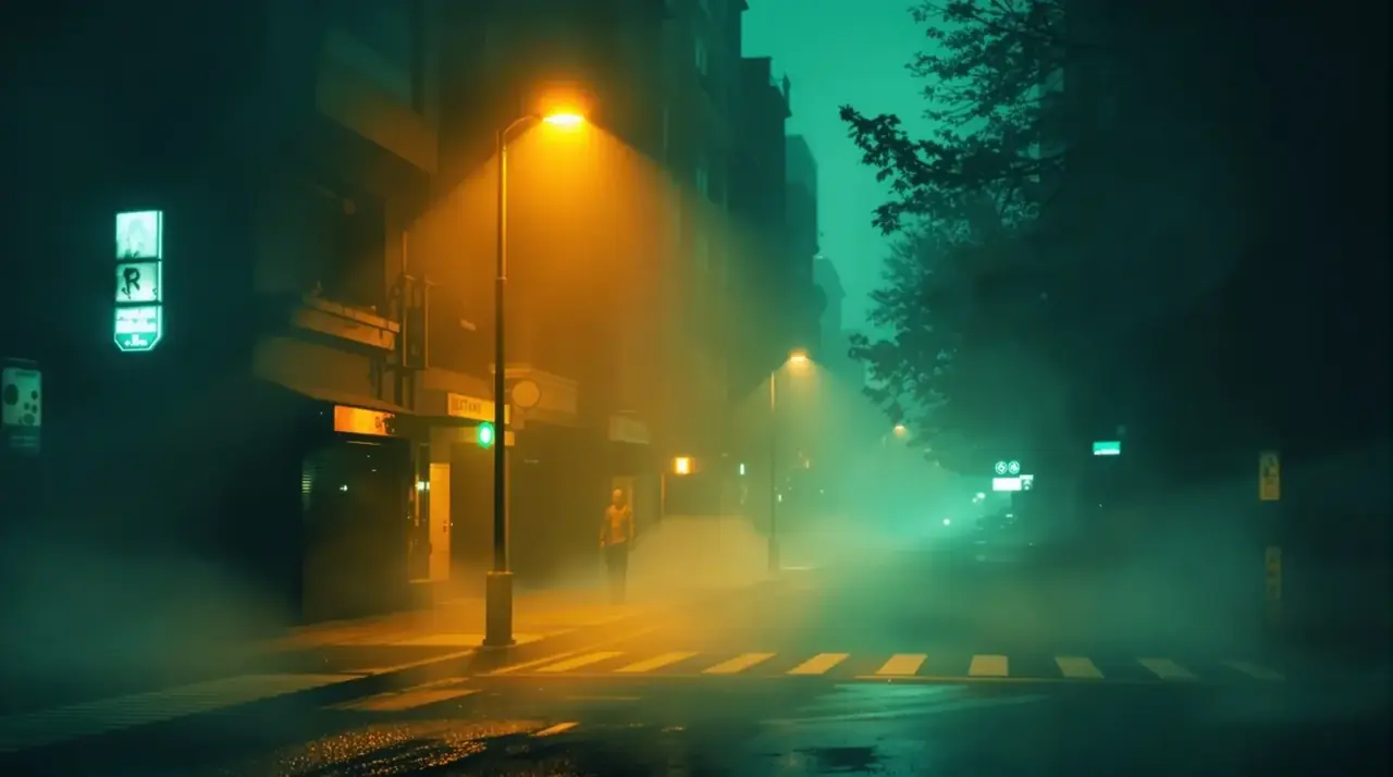 短剧《重生之千金归来》都市夜景氛围海报，逆袭题材